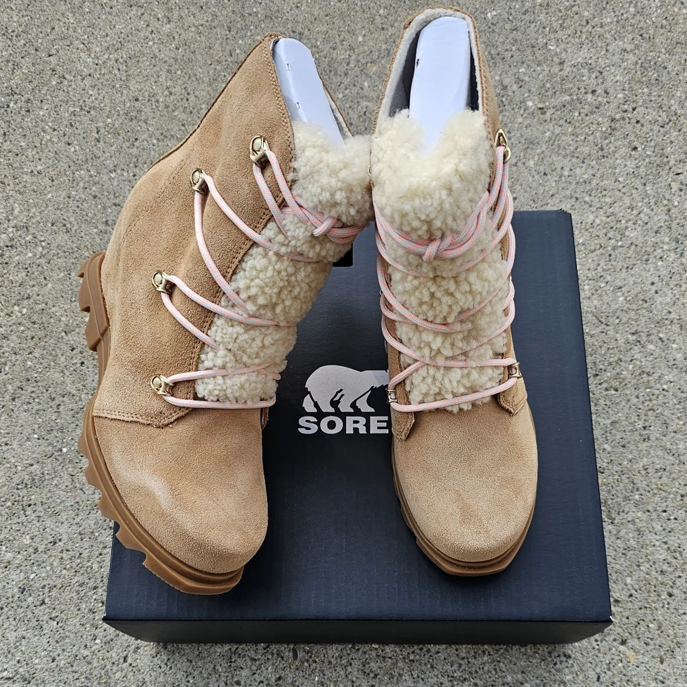 Sorel  leather waterproof wedge insulated boots women's size 9 & 11 - Picture 7 of 13